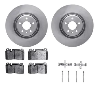 R1 Concepts WFWH1-73087 E- Line Series Brake Rotor W/ Ceramic Brake Pads & Hdw
